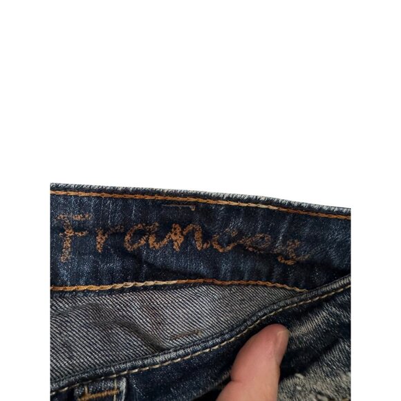 Silver Jeans Frances Bootcut Womens W31 Blue Distressed Denim Mid Rise Stretch - Picture 7 of 9